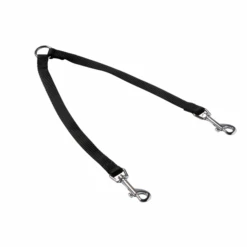 Adori Koppelstel Nylon Zwart - Duo Hondenriem - 33x50 Cm
