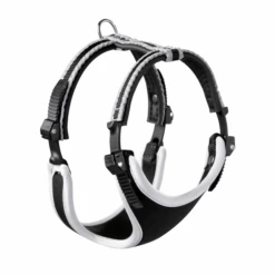 Adori Harnas Nylon Ergo Soft Zwart&Reflecterend - Hondenharnas - A 60-70 B 78-88 Cm