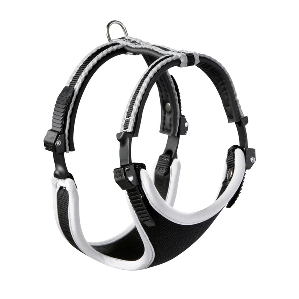 Adori Harnas Nylon Ergo Soft Zwart&Reflecterend - Hondenharnas - A 60-70 B 78-88 Cm 1 Adori Harnas Nylon Ergo Soft Zwart&Reflecterend - Hondenharnas - A 60-70 B 78-88 Cm