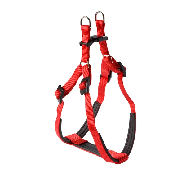 Adori Harnas Nylon Soft Rood&Zwart - Hondenharnas - A 42-48 B 43-52 Cm 1 Adori Harnas Nylon Soft Rood&Zwart - Hondenharnas - A 42-48 B 43-52 Cm