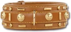 Hondenhalsband Glorious Tan 60mm