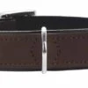 Hunter Halsband Voor Hond Softie Kunstleder Nubuck Look Bruin / Zwart 28-34 Cmx22 Mm