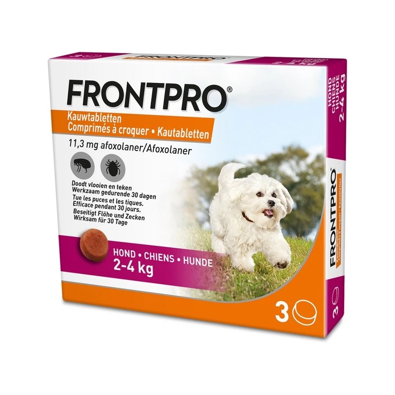 Frontpro - Kauwtabletten Tegen Vlooien En Teken Voor Honden 2 Frontpro - Kauwtabletten Tegen Vlooien En Teken Voor Honden - Afbeelding 2