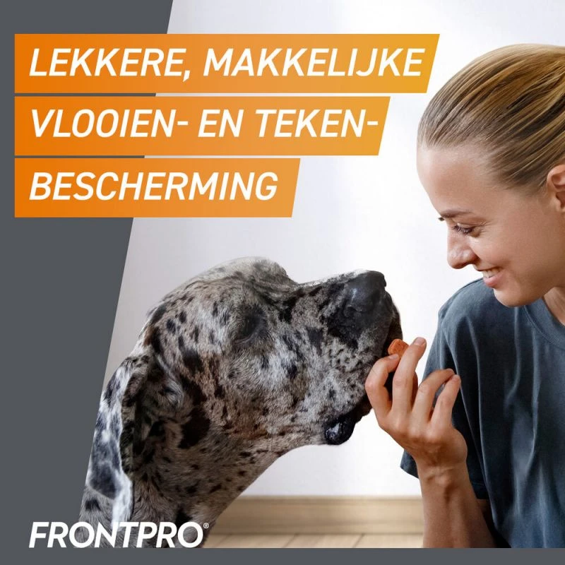 Frontpro - Kauwtabletten Tegen Vlooien En Teken Voor Honden 6 Frontpro - Kauwtabletten Tegen Vlooien En Teken Voor Honden - Afbeelding 6