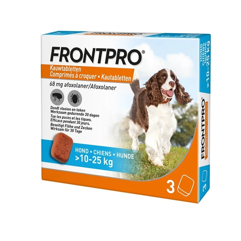 Frontpro - Kauwtabletten Tegen Vlooien En Teken Voor Honden 1 Frontpro - Kauwtabletten Tegen Vlooien En Teken Voor Honden
