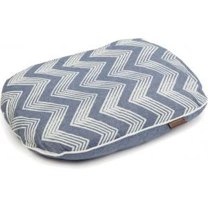 Beeztees Hondenkussen Ovaal ZigZag Blauw 63 Cm 1 Beeztees Hondenkussen Ovaal ZigZag Blauw 63 Cm
