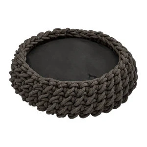 Hunter Gevlochten Hondenmand Linz - Antraciet 1 Hunter Gevlochten Hondenmand Linz - Antraciet