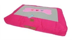Lief! Hondenkussen Lounge Girls Bot Roze / Beige 100x70 Cm