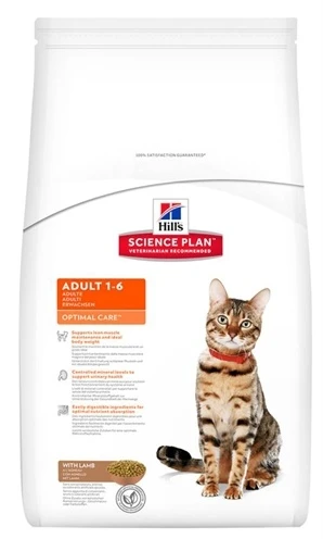 Hill's Feline Adult Optimal Care Lam 2 Kg 1 Hill's Feline Adult Optimal Care Lam 2 Kg