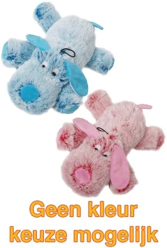 Harige Hond Roze/blauw 1 Harige Hond Roze/blauw