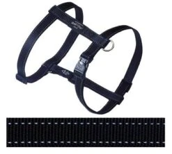 Rogz For Dogs Lumberjack Hondentuig Verstelbaar Zwart 101 X 2,5 Cm
