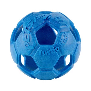 Petsport Turbo Kick Soccer Ball - Blauw - 15 Cm 1 Petsport Turbo Kick Soccer Ball - Blauw - 15 Cm