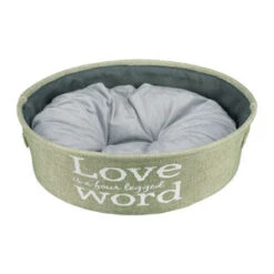Trixie ''LOVE Is A Four Legged WORD'' Hondenmand - Groen - ø 45 Cm