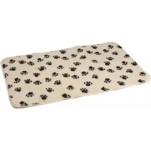Beeztees Vetbed Beige Met Pootjesprint Voor Honden Large 2 Beeztees Vetbed Beige Met Pootjesprint Voor Honden Large - Afbeelding 2